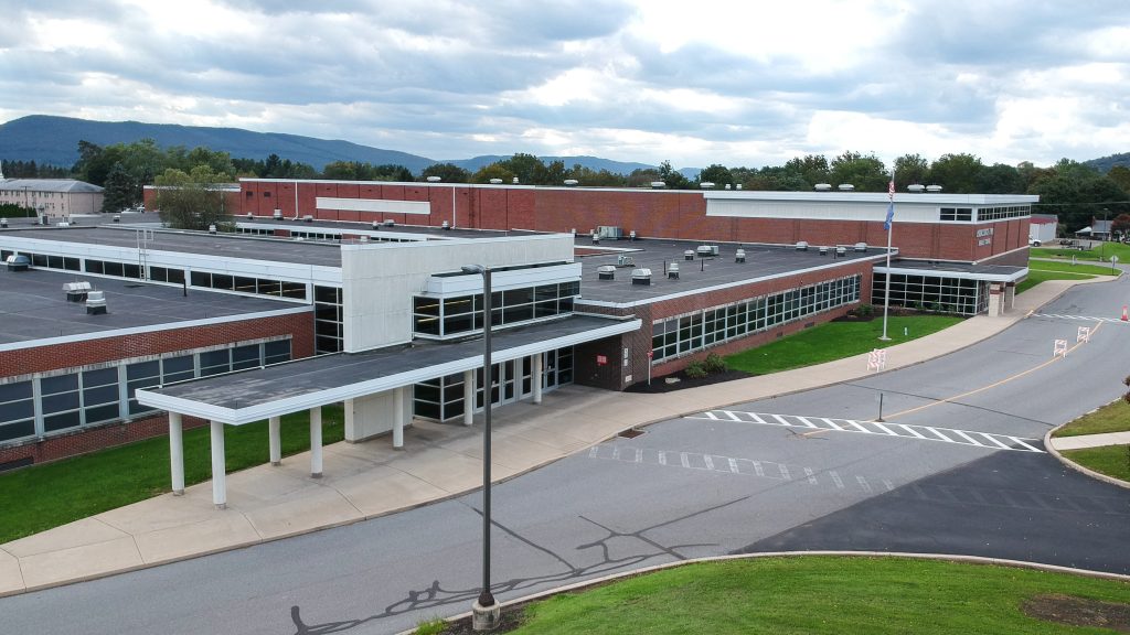Aerial photo of LTMS entrance.
