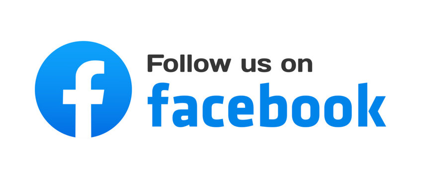 Follow us on Facebook graphic.