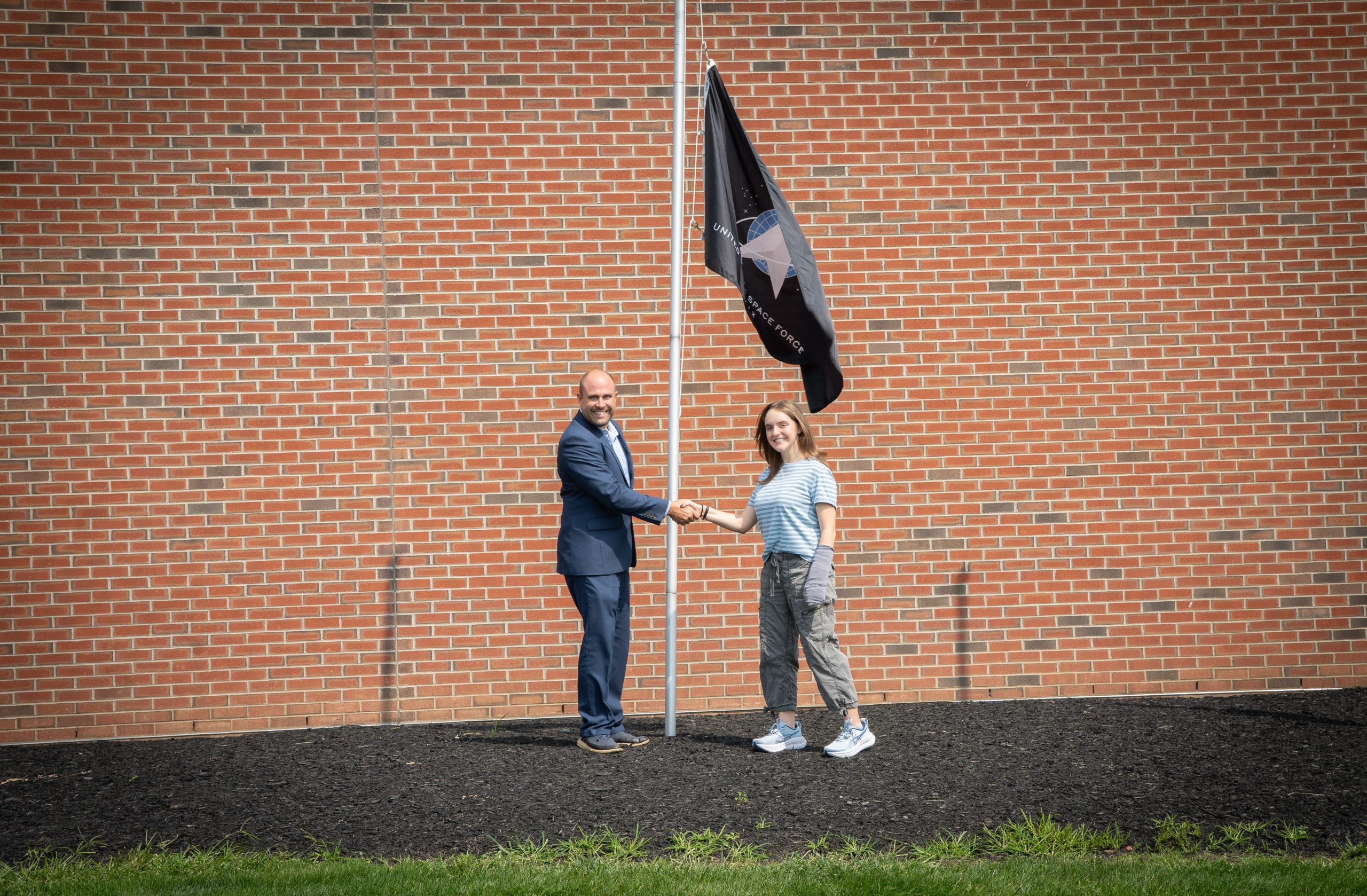 Student-Led Project Adds Space Force Flag to LTHS Military Display