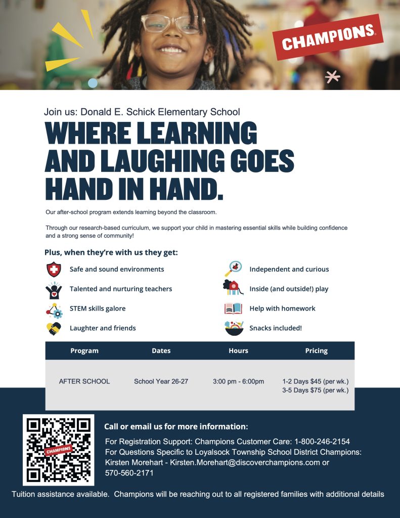 A JPEG image of the front of the enrollment flyer.