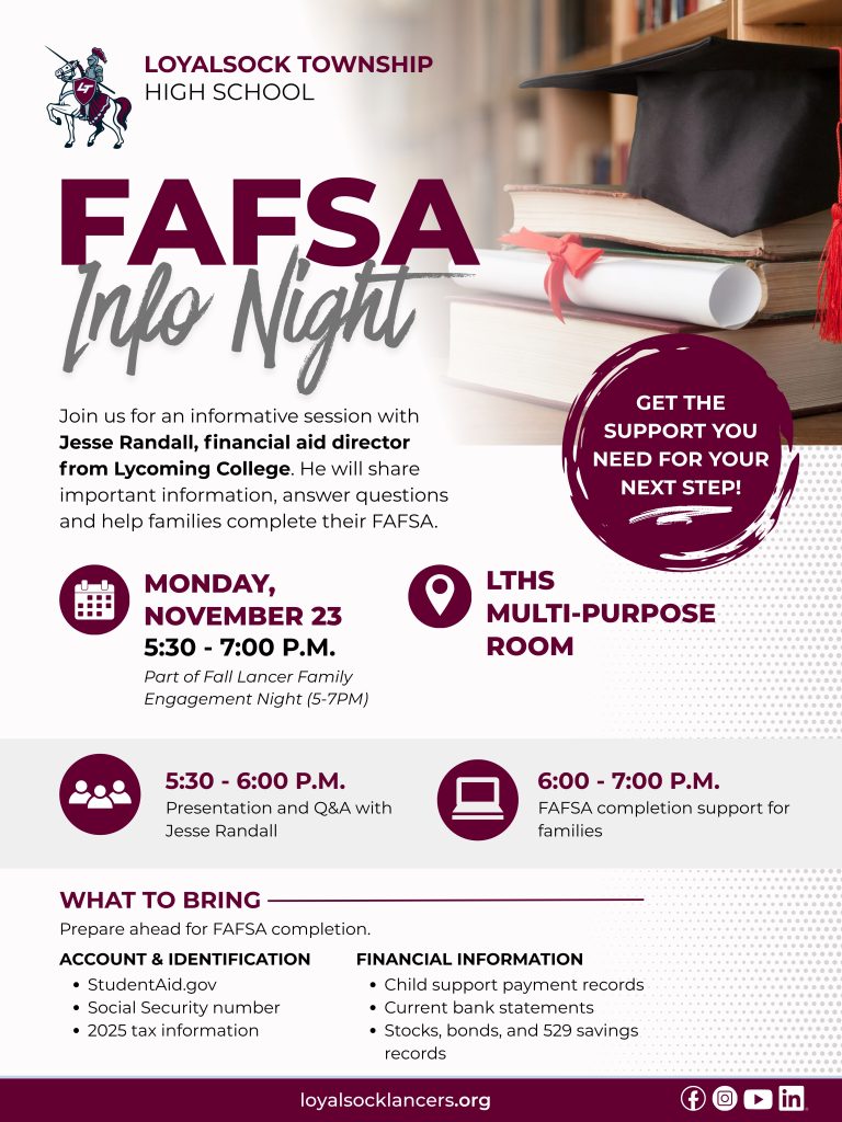 FAFSA Info Night Flyer